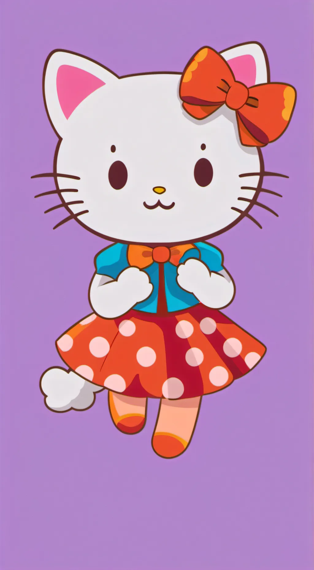 ai character: hello kitty background