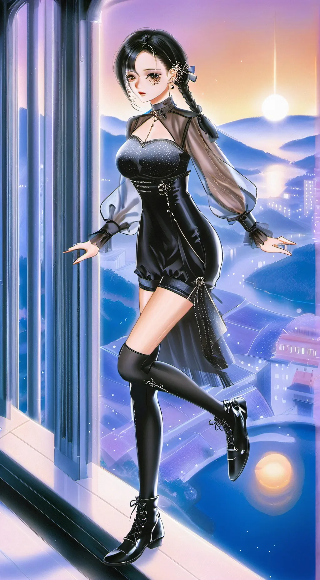 ai character: Wednesday Addams  background