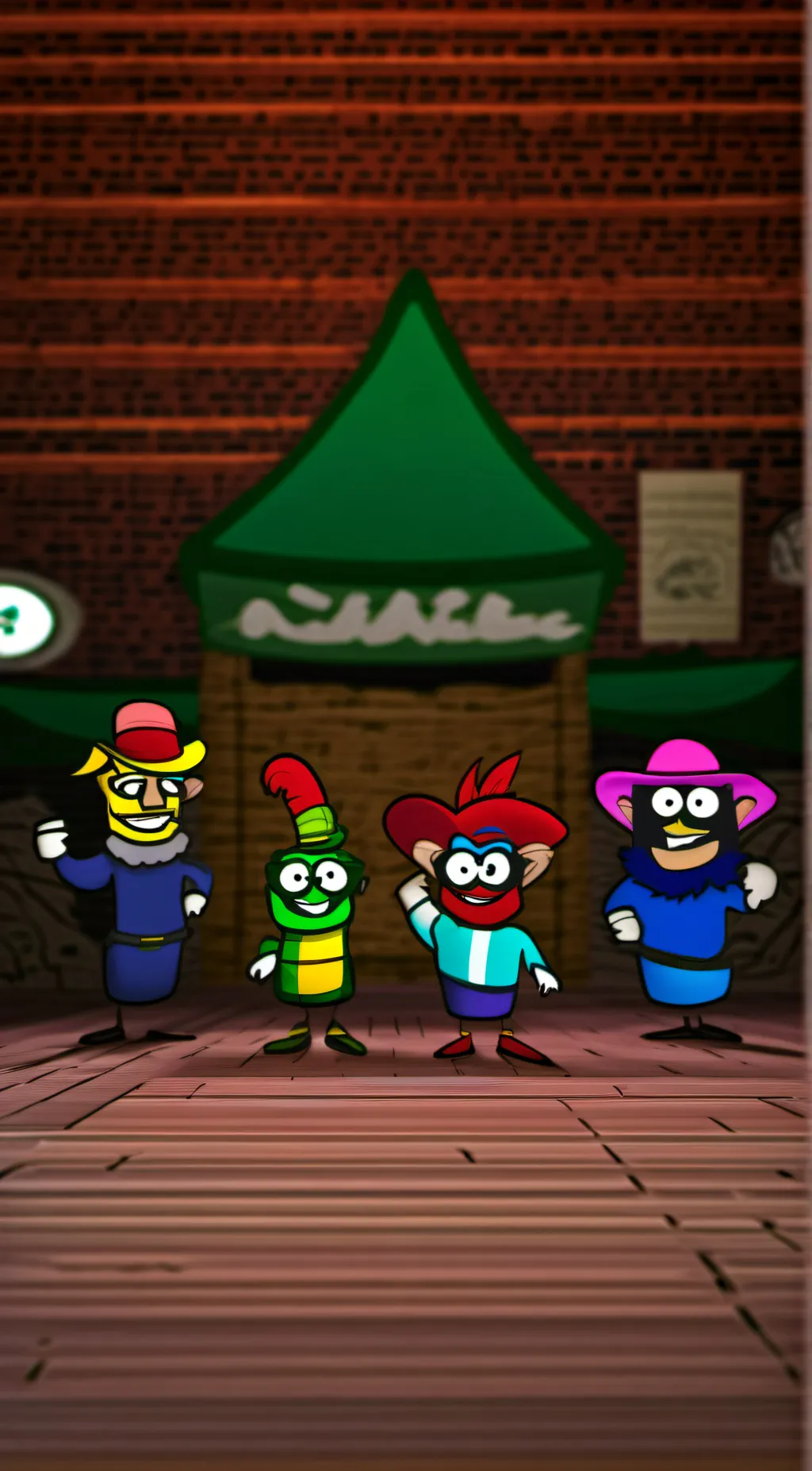 ai character: banban gang background