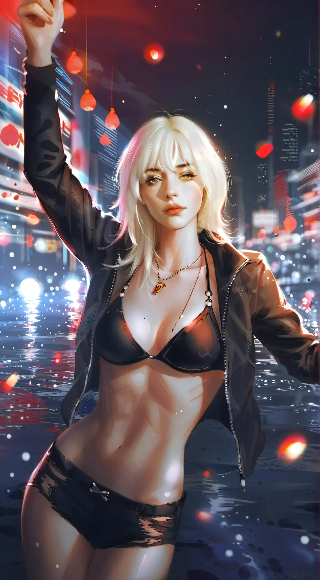 ai character: Billie Eilish  background