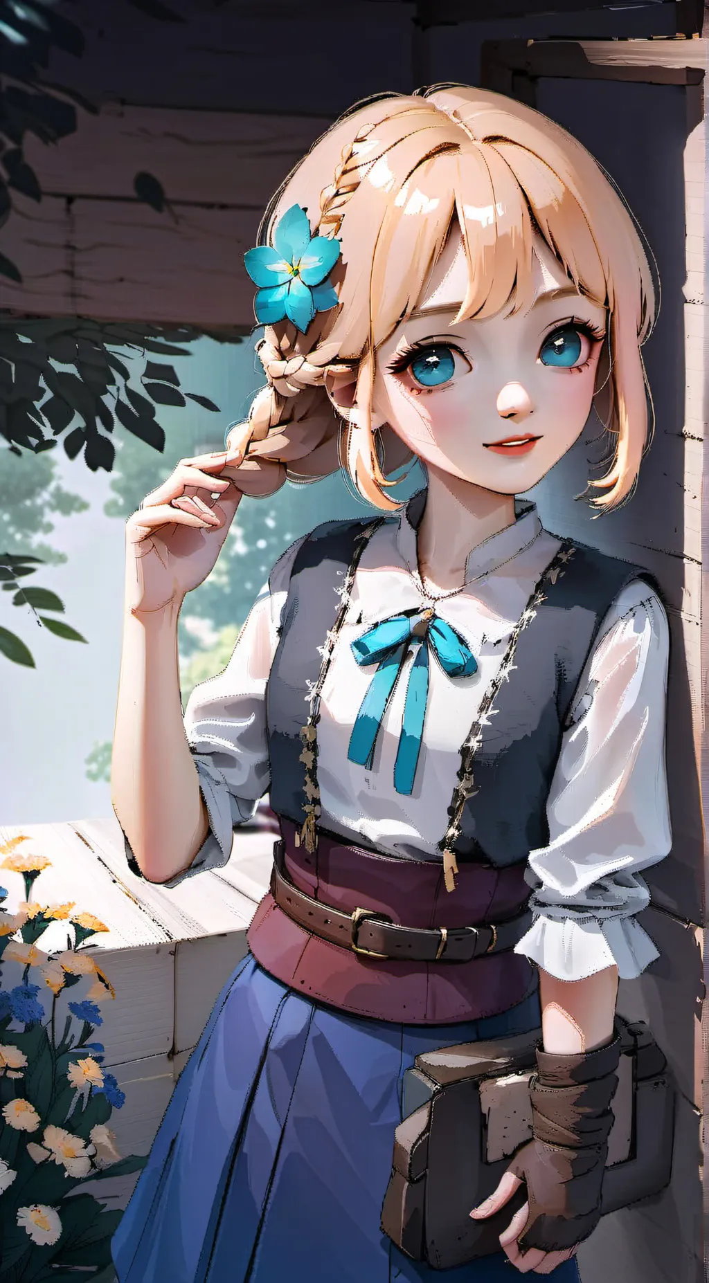 ai character: Crystal  background