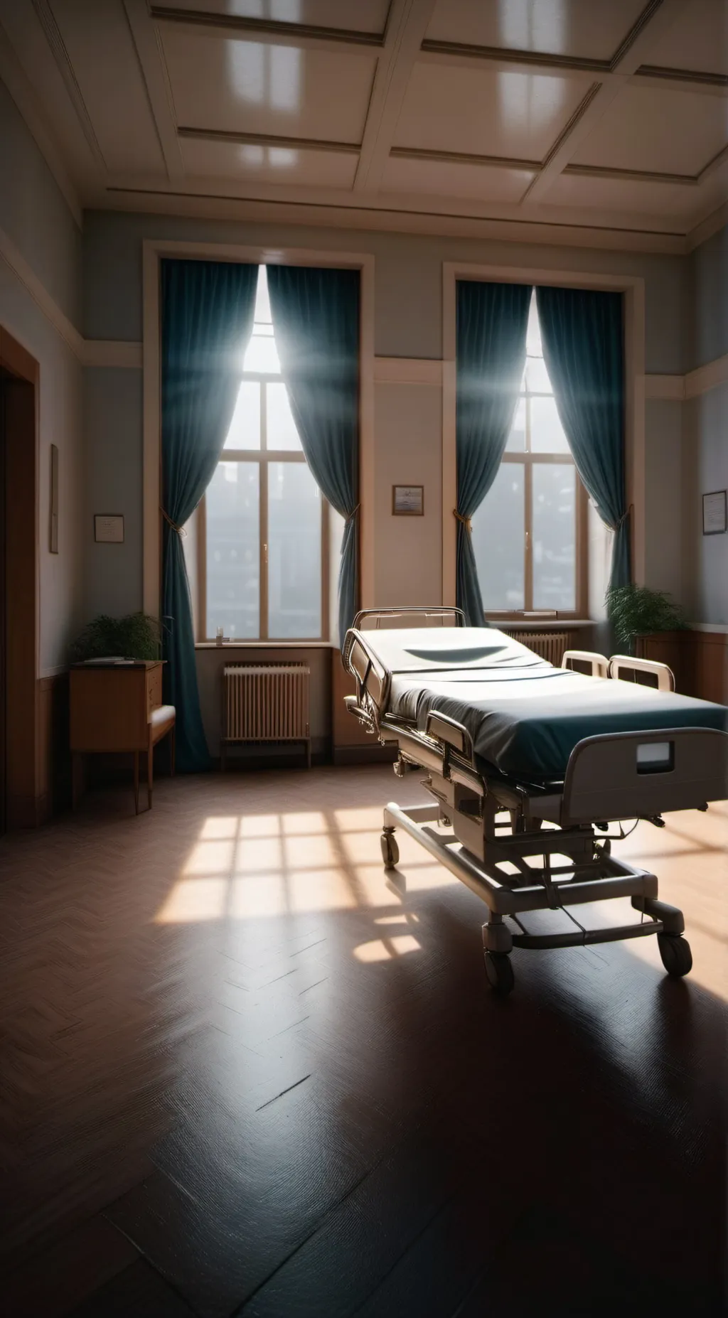 ai character: Hospital background