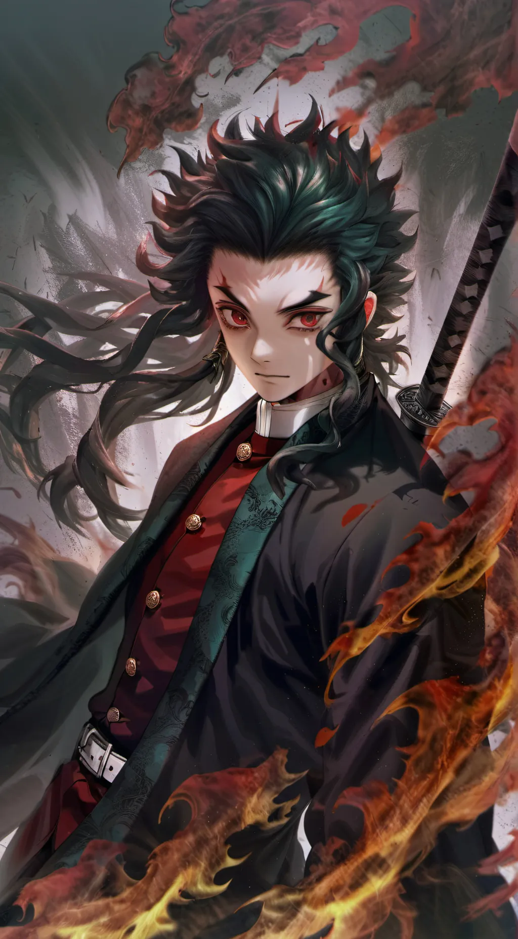 ai character: demon slayer background