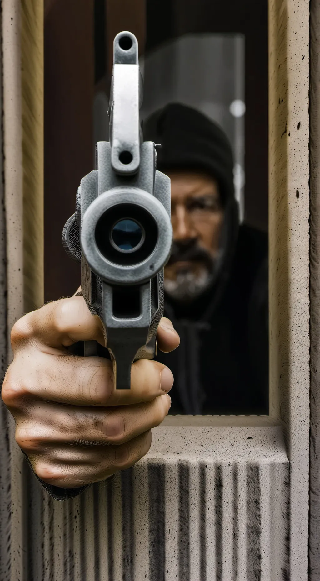 ai character: A Gun background