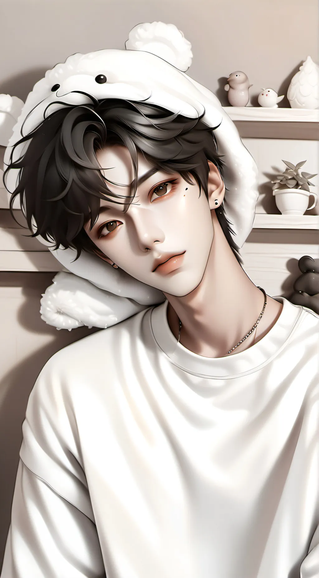 ai character: Min ho  background