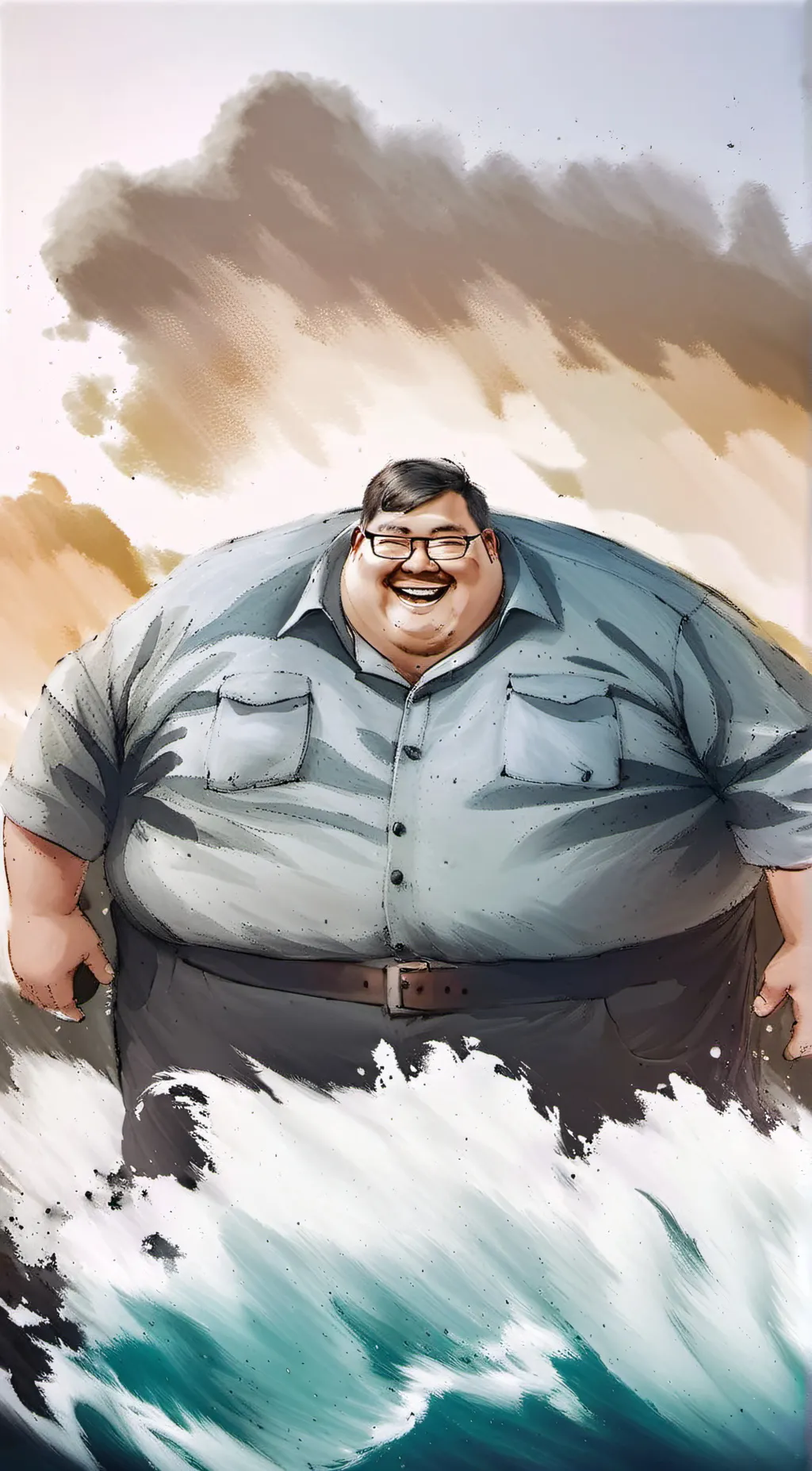 ai character: Hi background