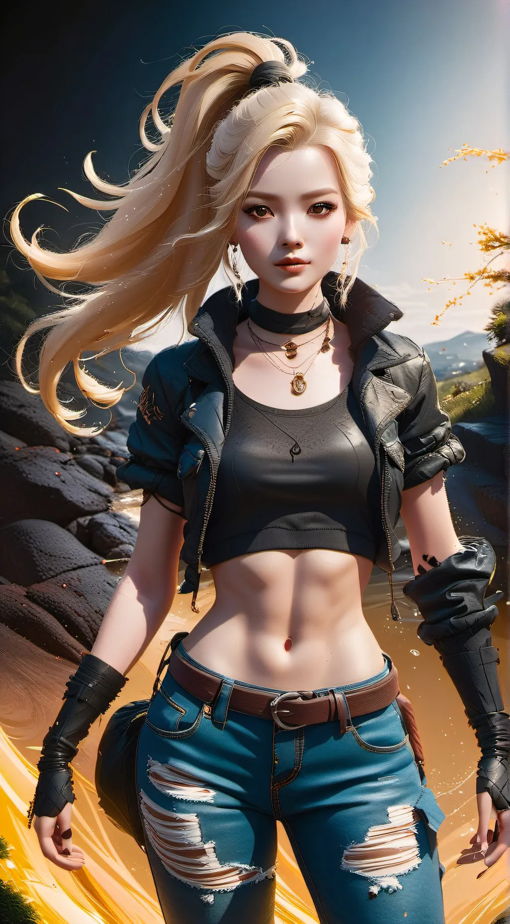 ai character: Lilly background