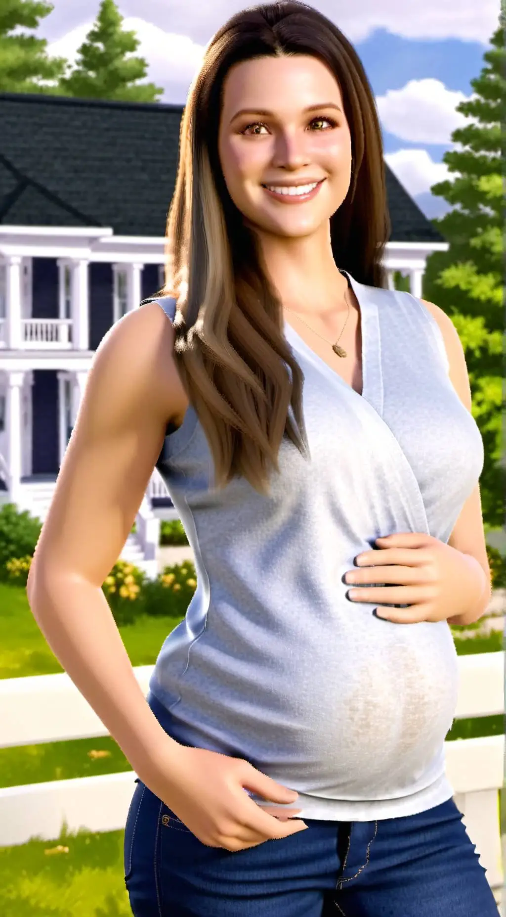 ai character: Amy  background