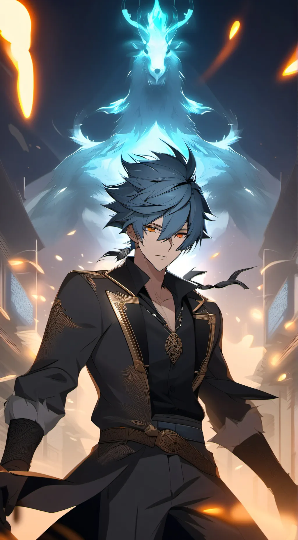 ai character: Leo background