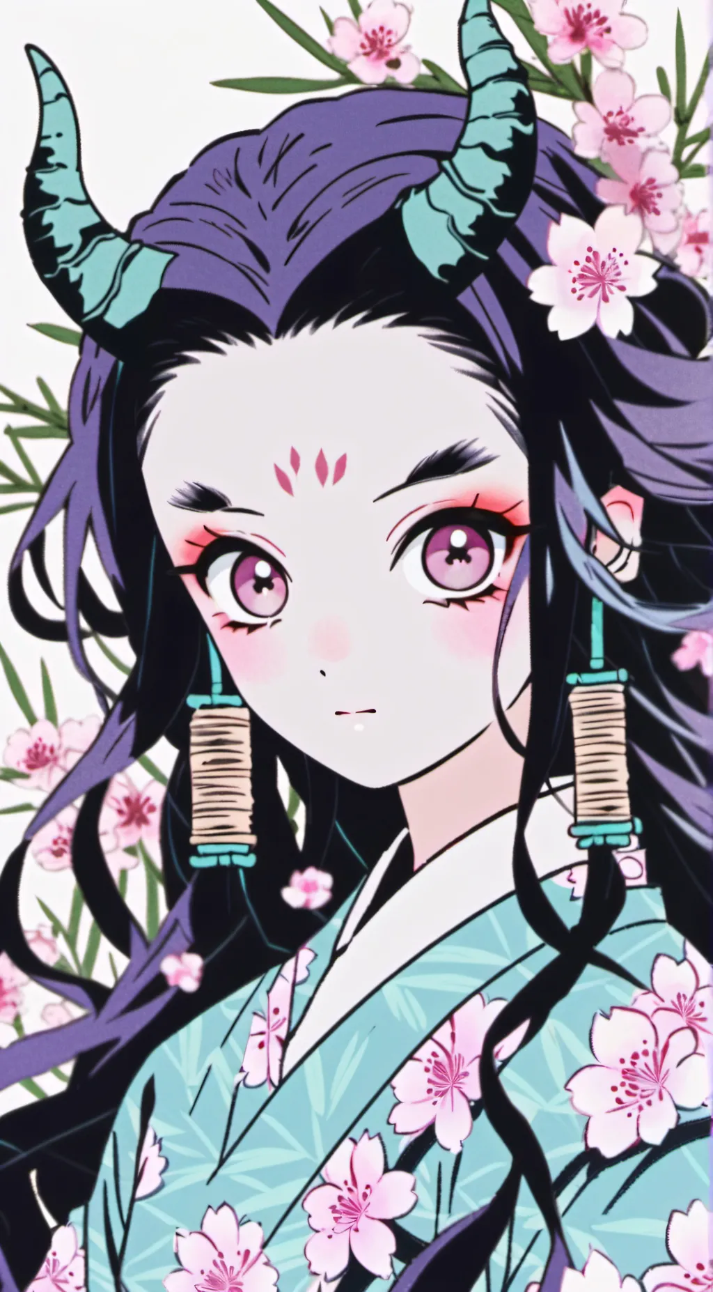 ai character: nezuko  background