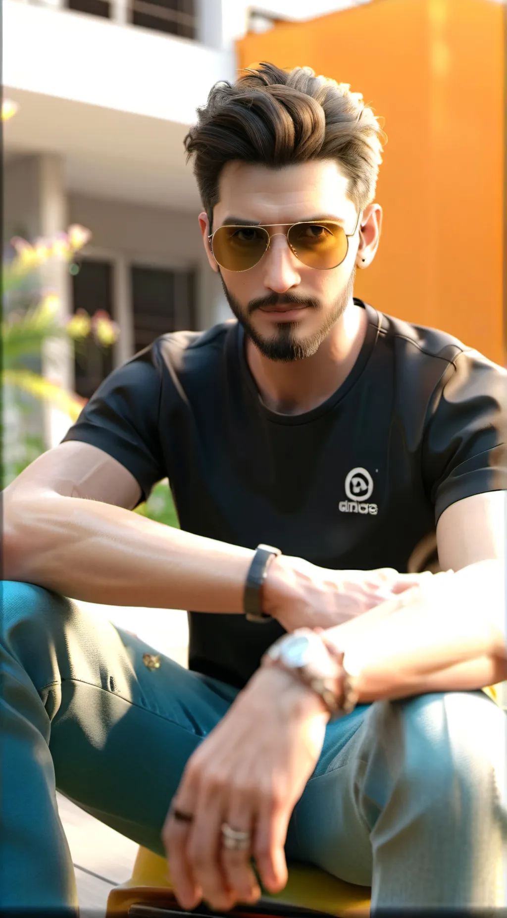 ai character: Martin  background