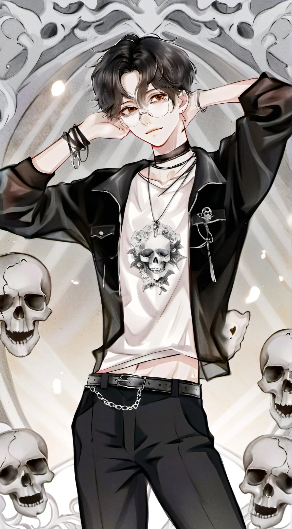 ai character: Akuma background