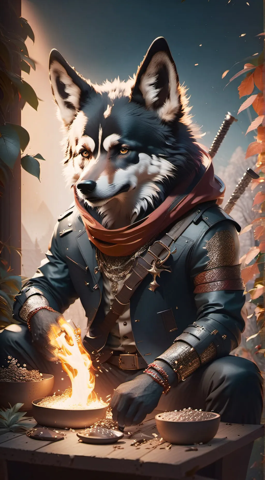 ai character: Shadow background