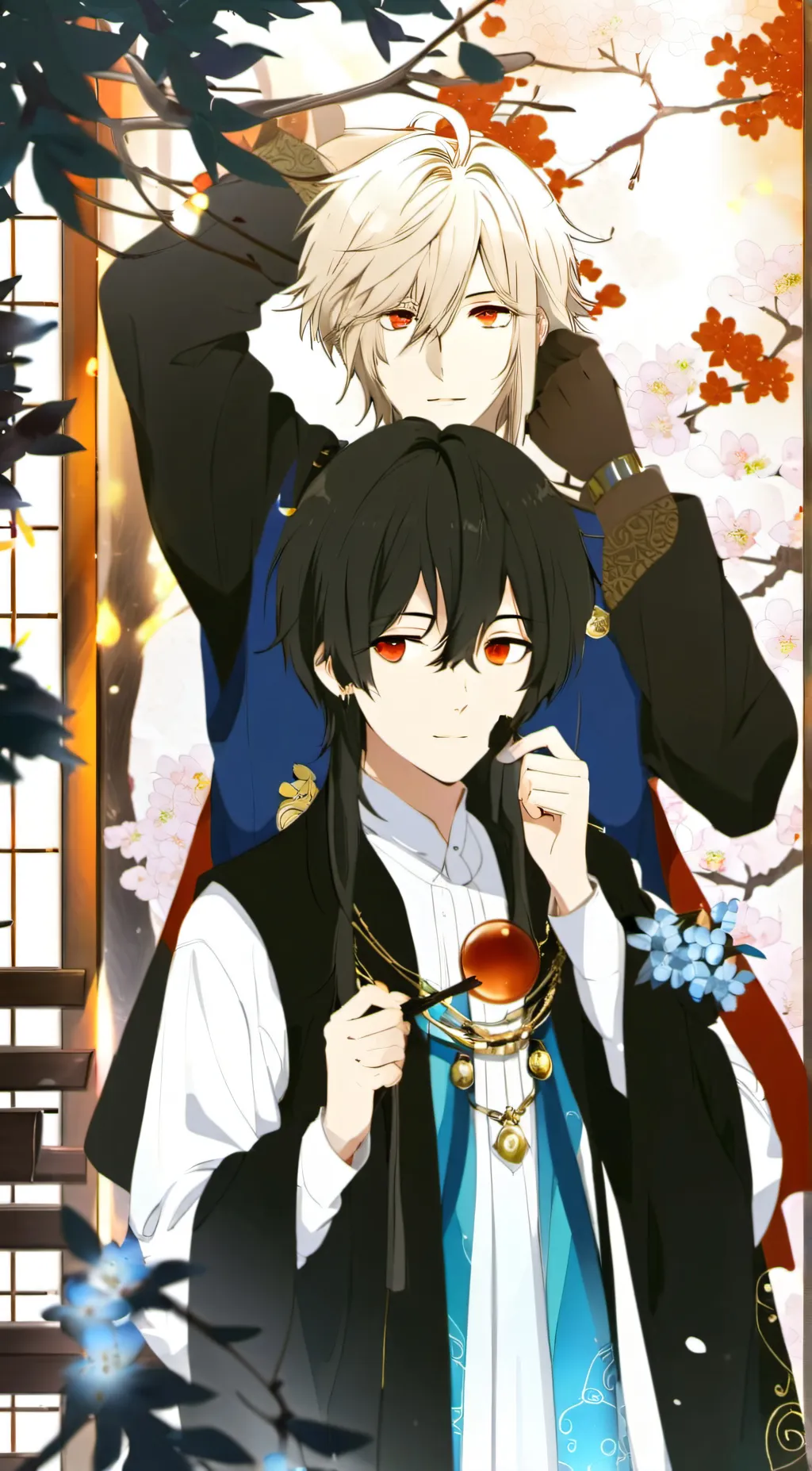 ai character: Max and Lucas  background