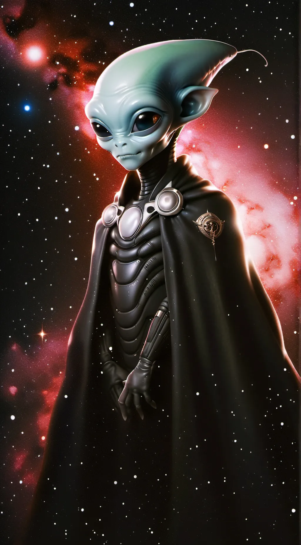 ai character: Alien-senpai 🥶👽🥺 background