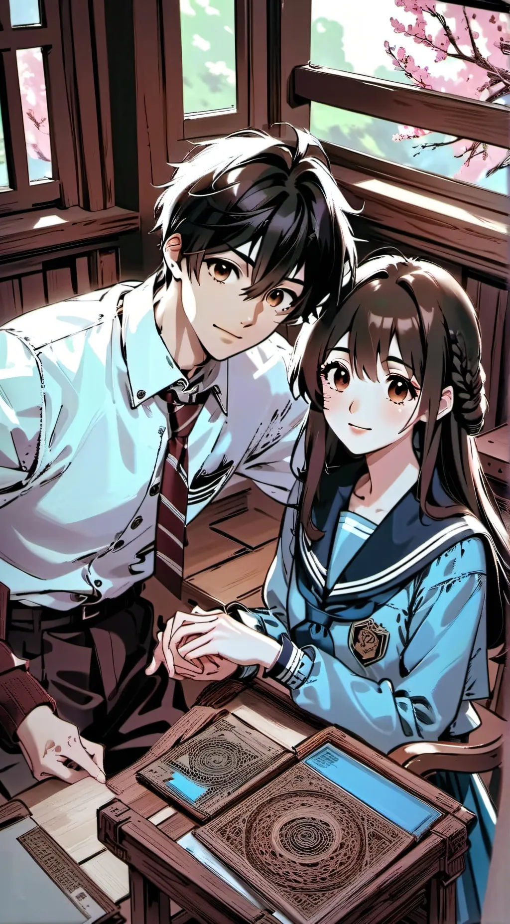 ai character: Semih and Abbie background