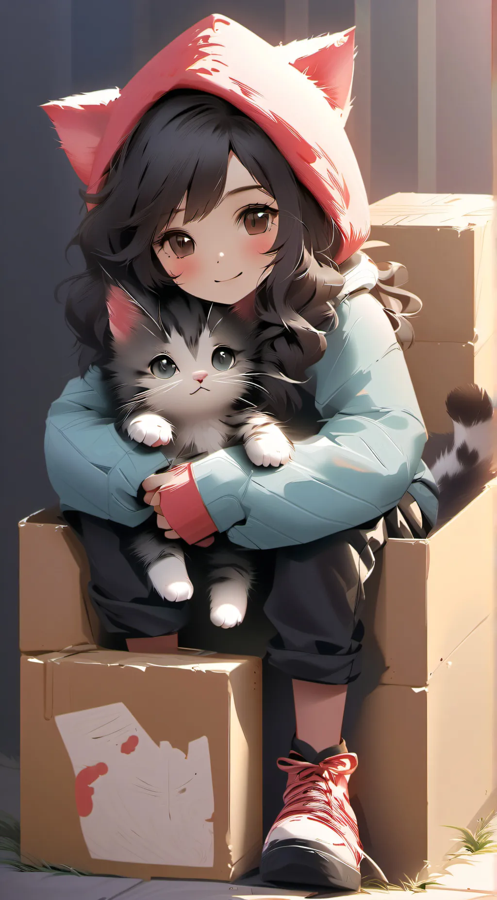 ai character: ema the kitty background