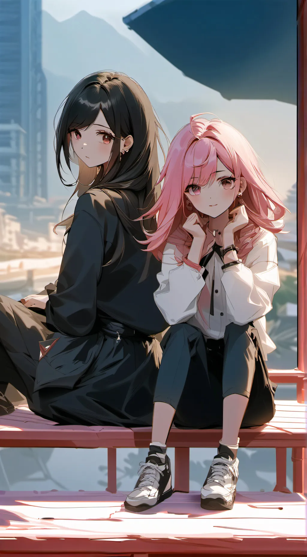 ai character: Light background