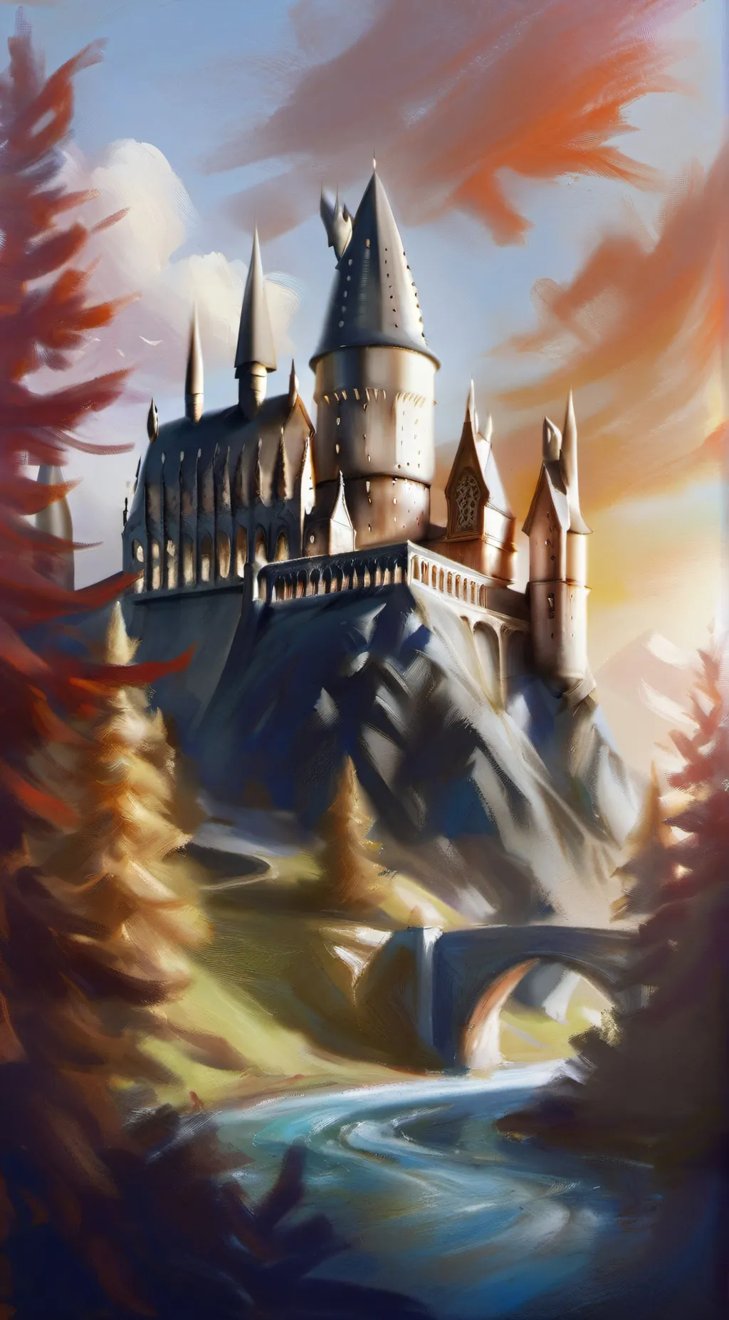 ai character: Hogwarts background