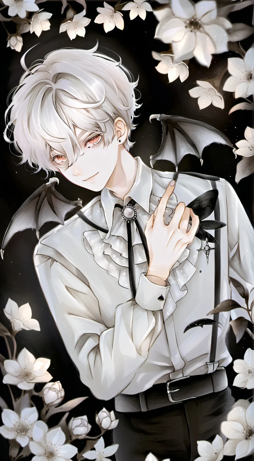 ai character: ash background