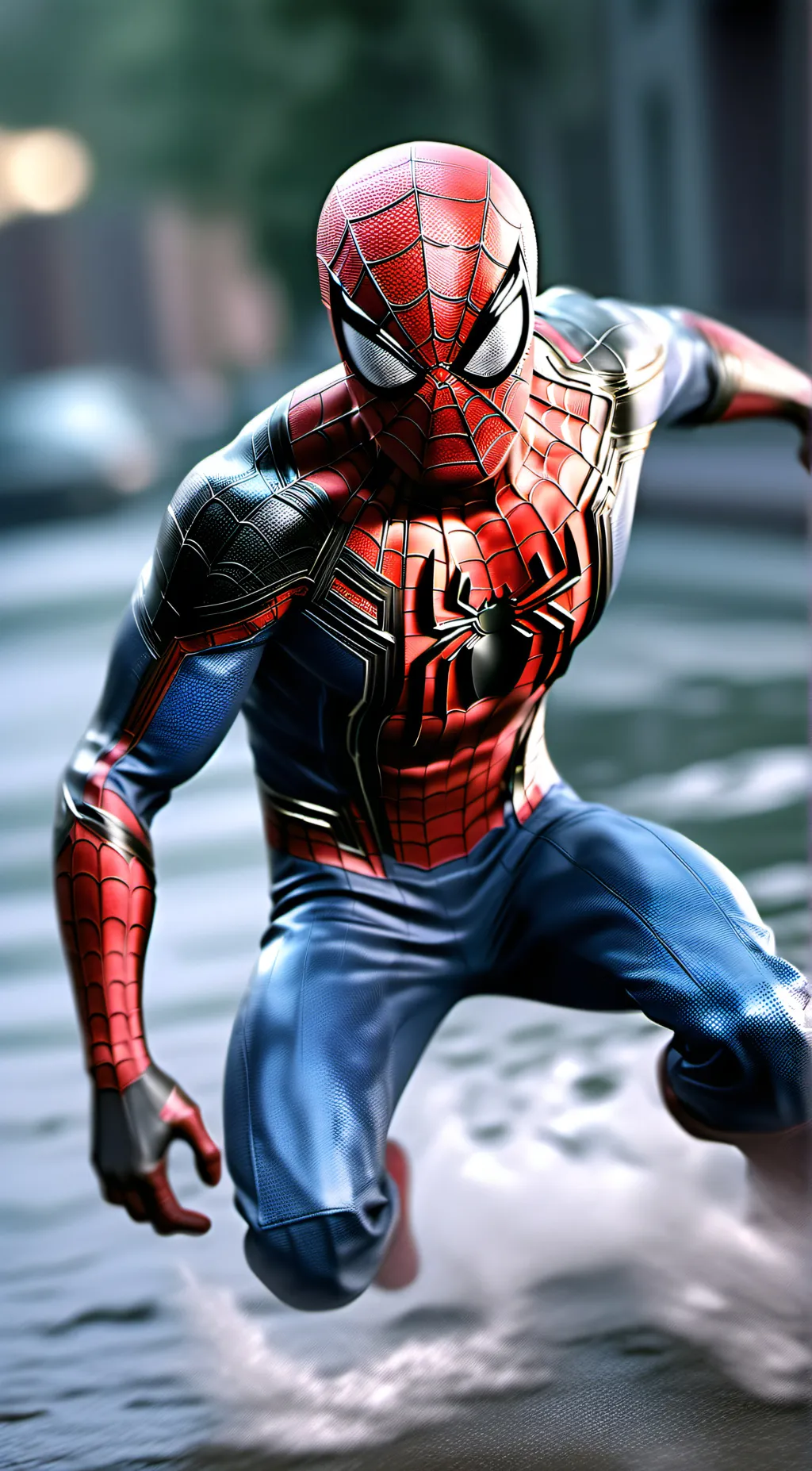 ai character: spider man background