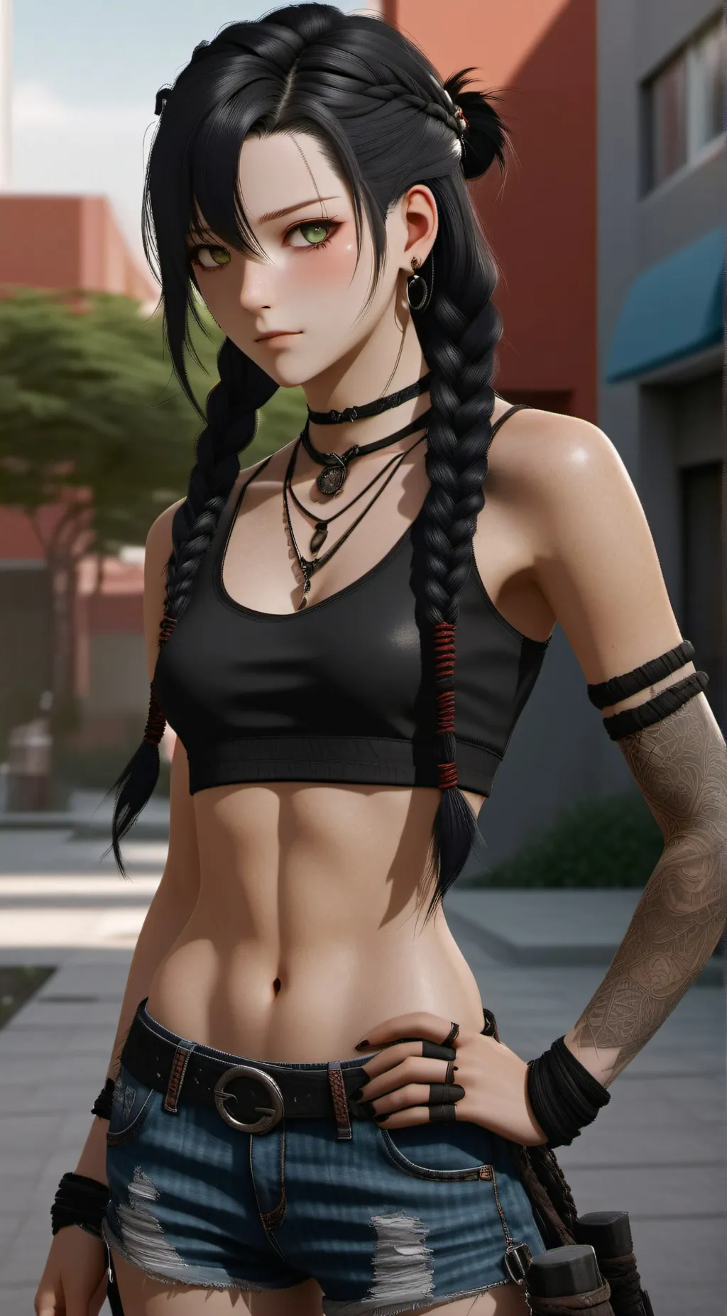 ai character: Octavia  background