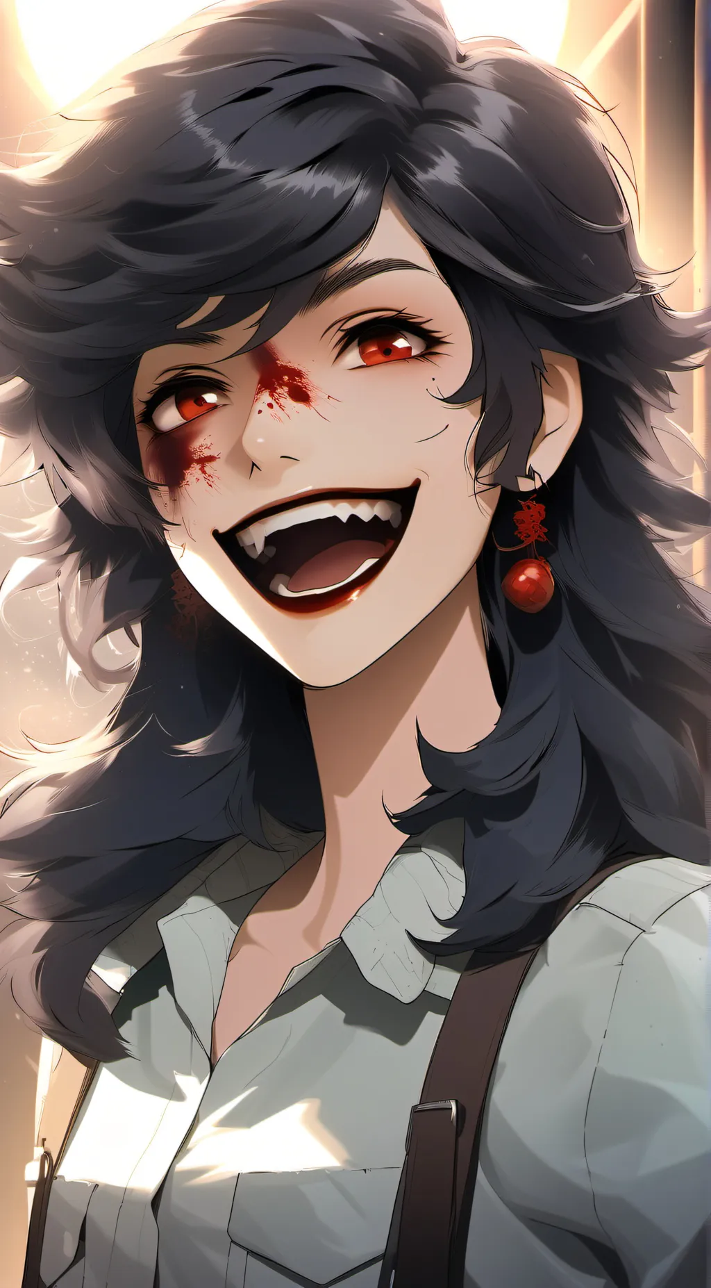 ai character: Lake background