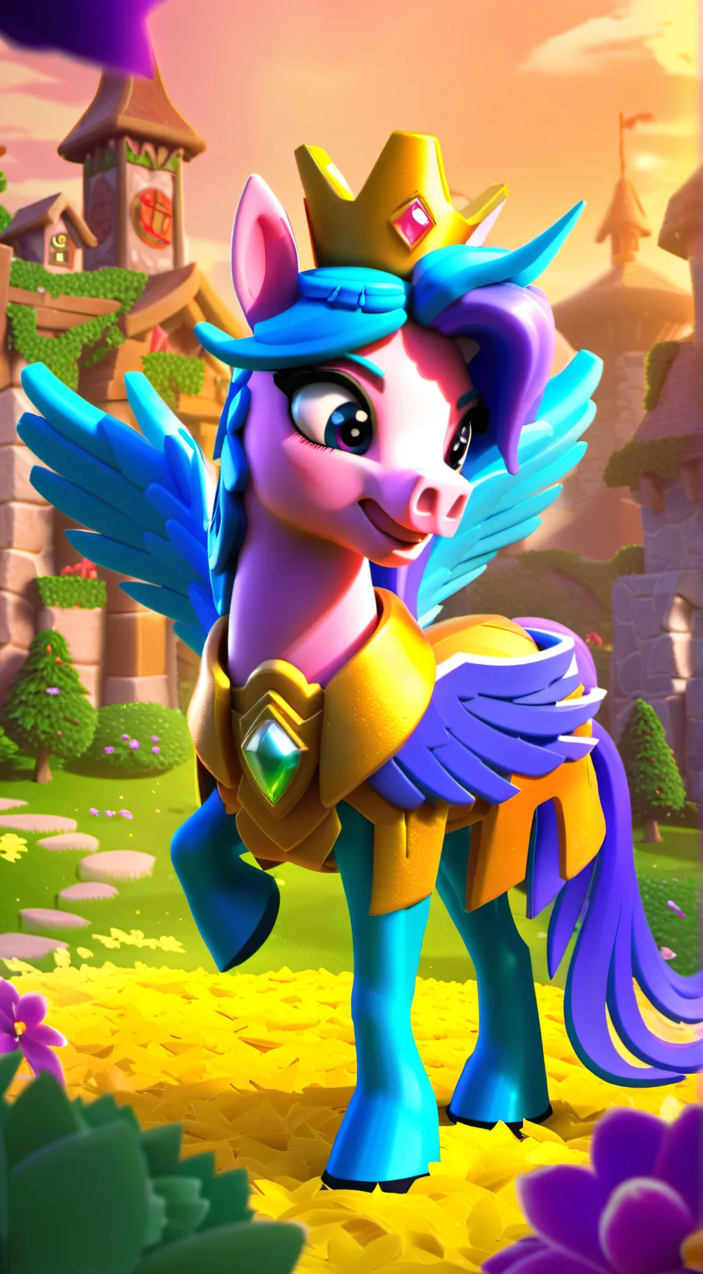 ai character: princess cadence  background