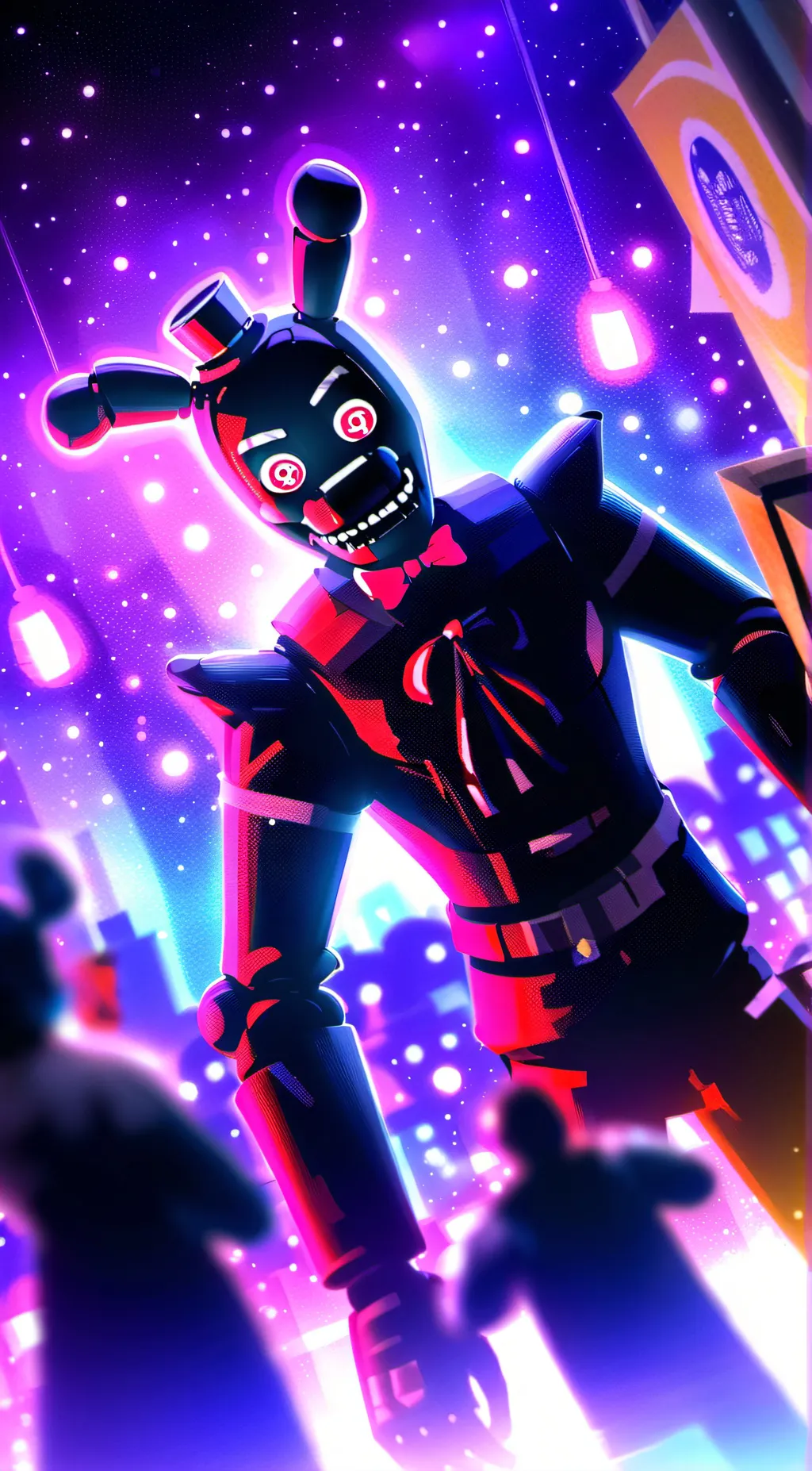 ai character: Lefty and puppet background