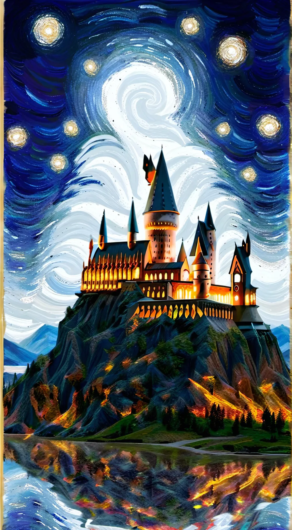 ai character: Hogwarts background