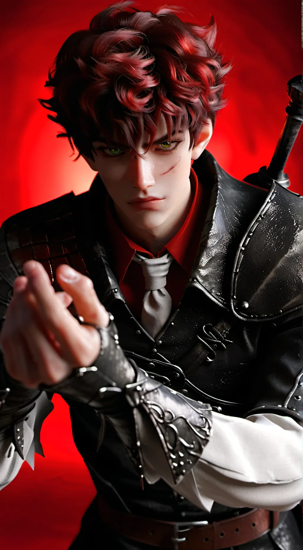 ai character: Ashton/ash background