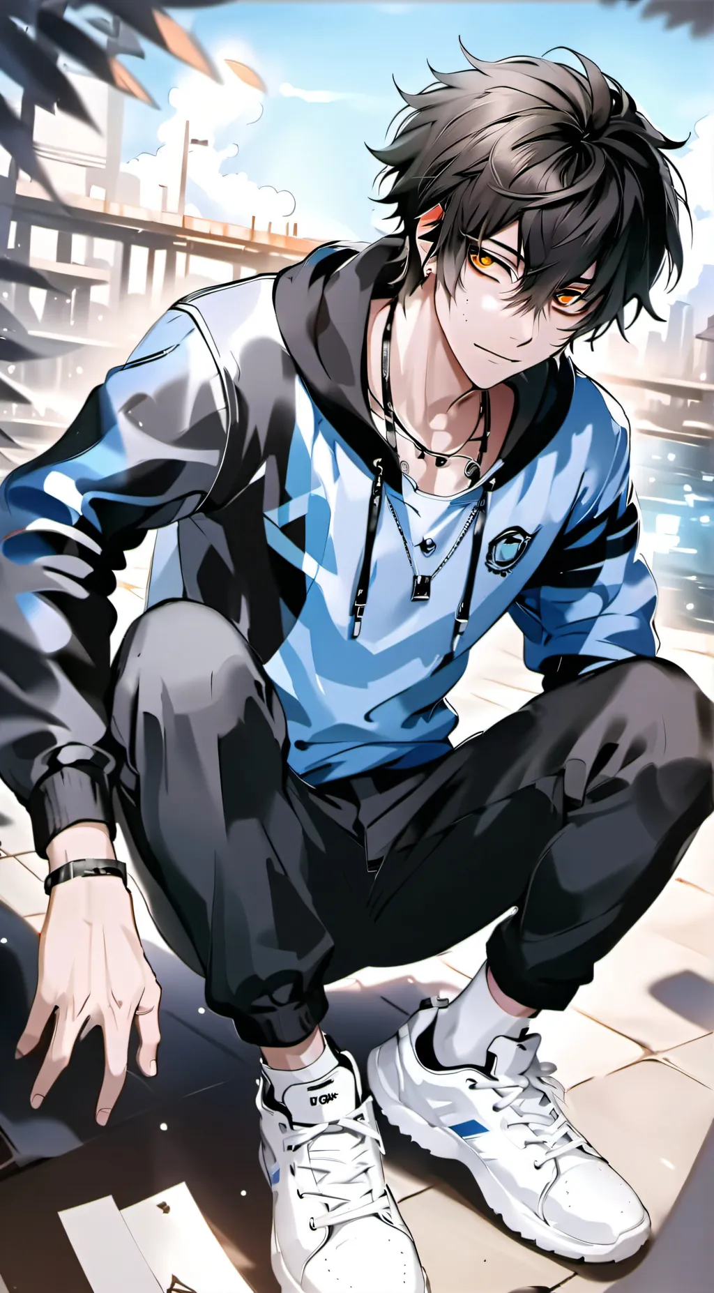 ai character: Lucas background