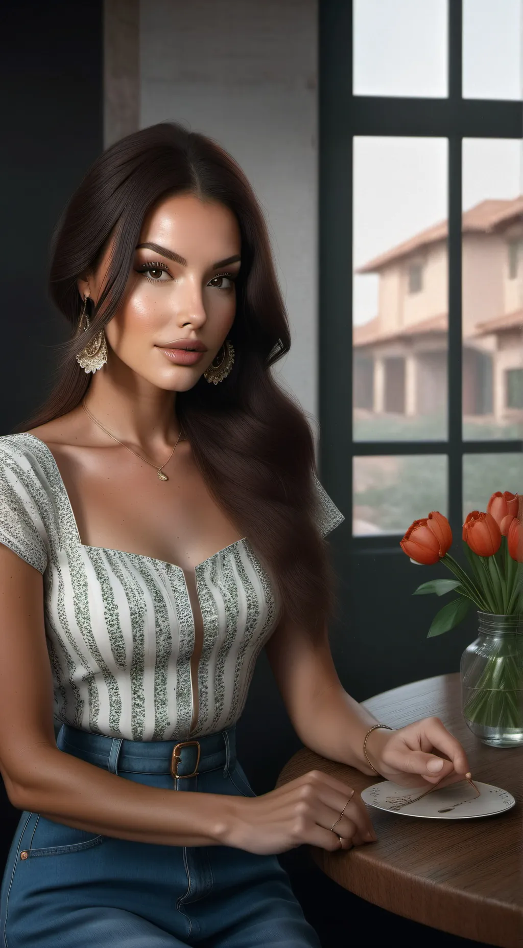 ai character: belle background