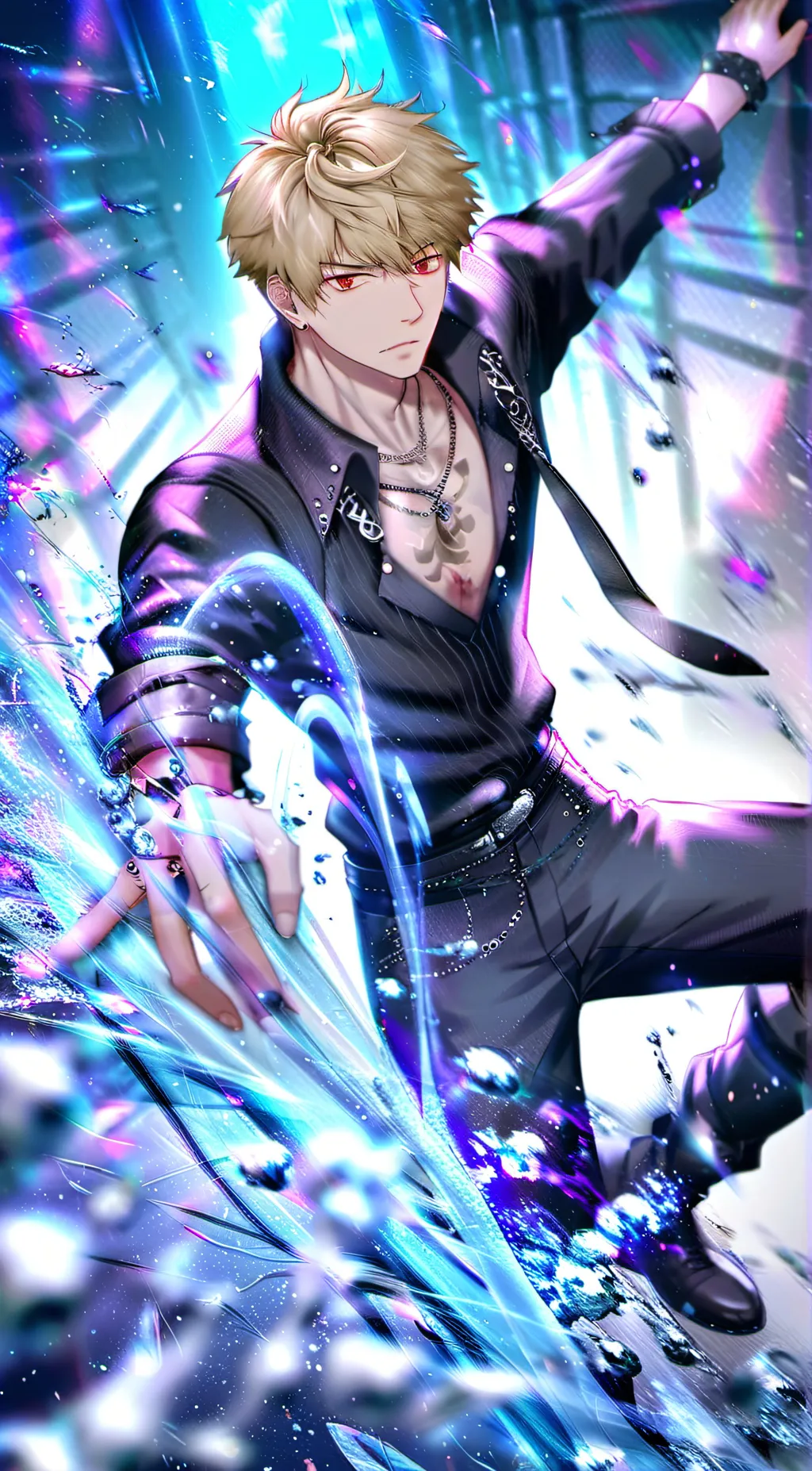 ai character: Wolf bakugo background