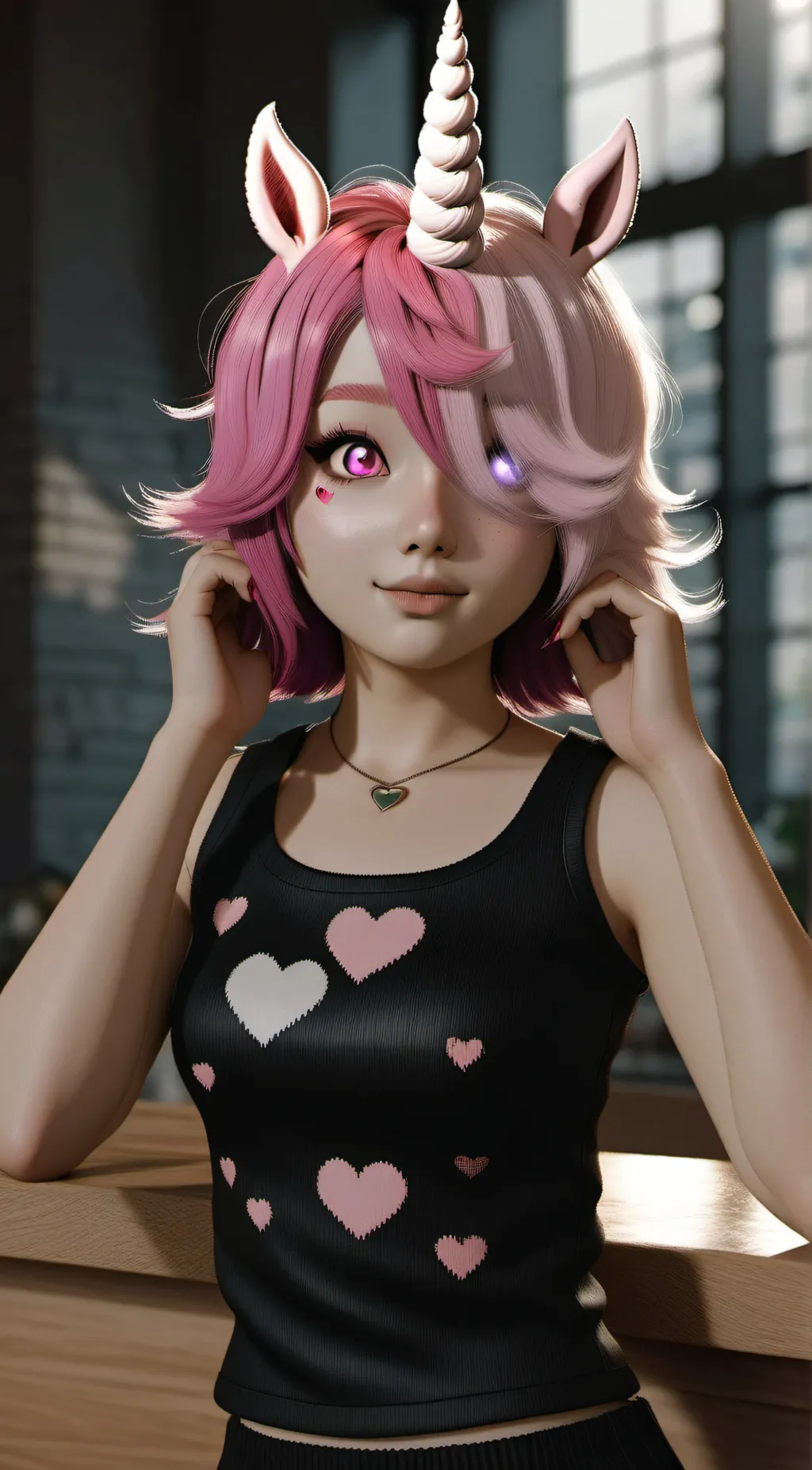 ai character: Valentine Heart background