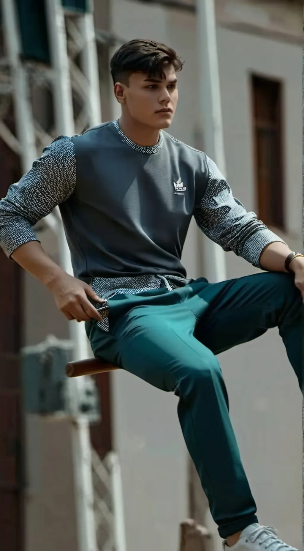 ai character: Warren  background