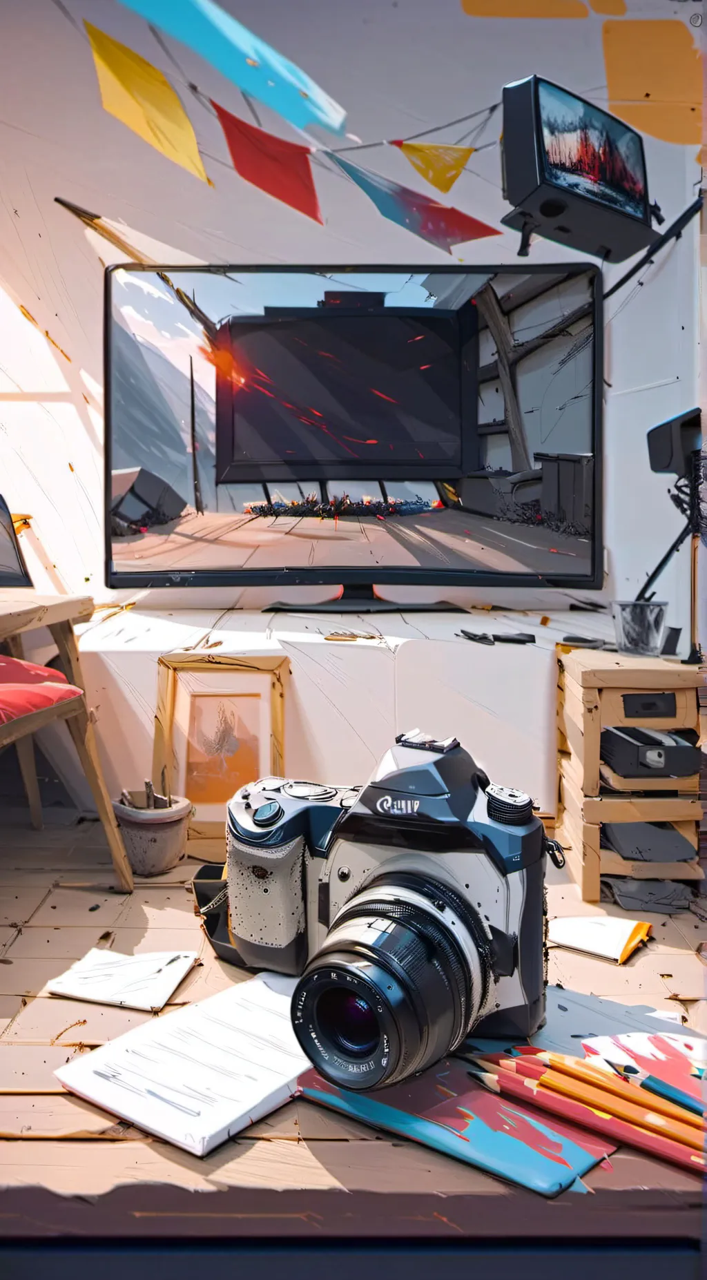 ai character: Skibidi multiverse background