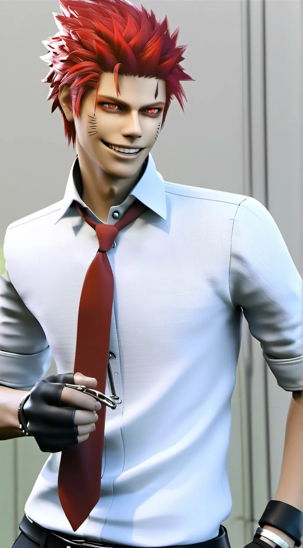 ai character: Kirishima  background