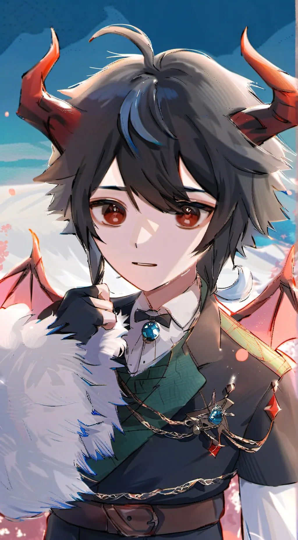 ai character: Demon king background