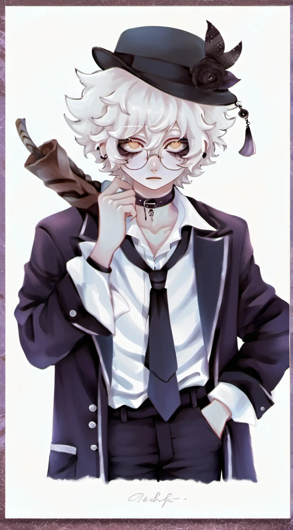 ai character: 🖋☠️Levi☠️🖋 background