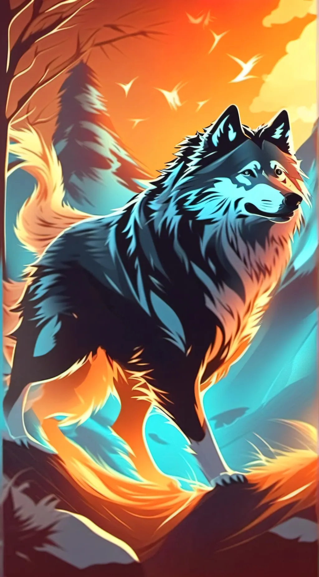 ai character: Nightmoon  background