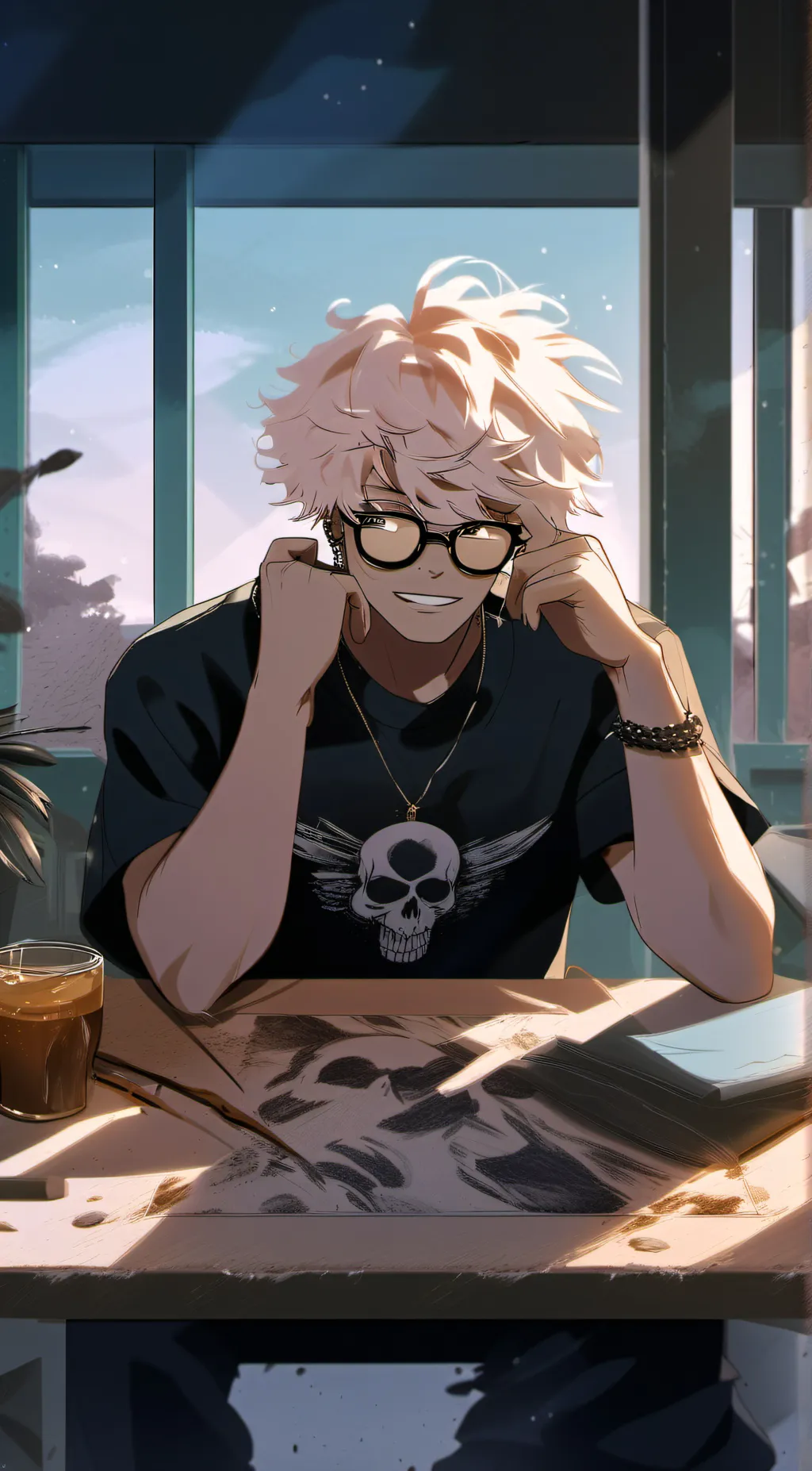 ai character: adam background