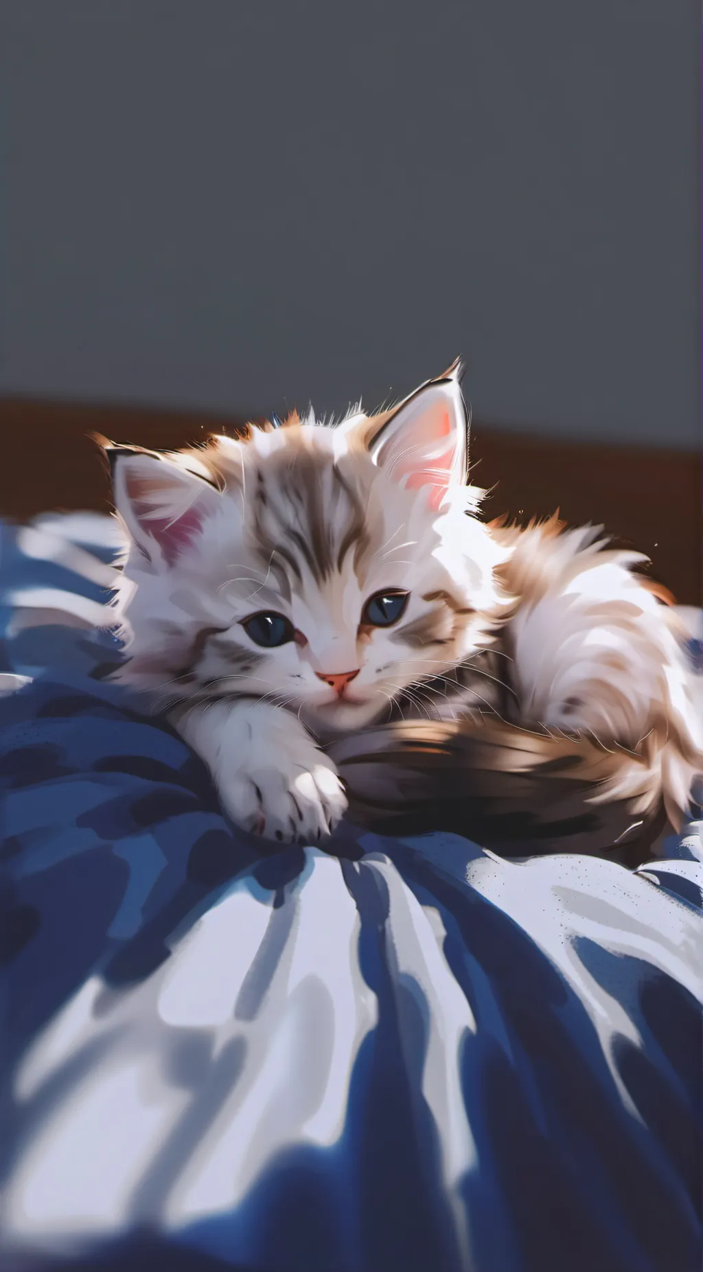 ai character: Cute kitten background