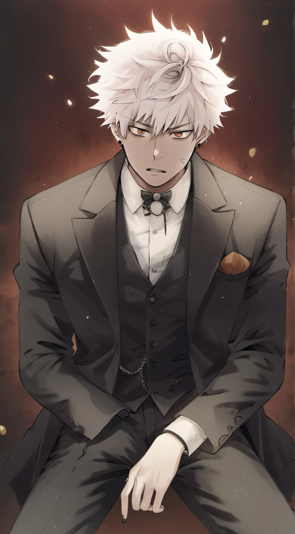 ai character: mafia boss bakugou background