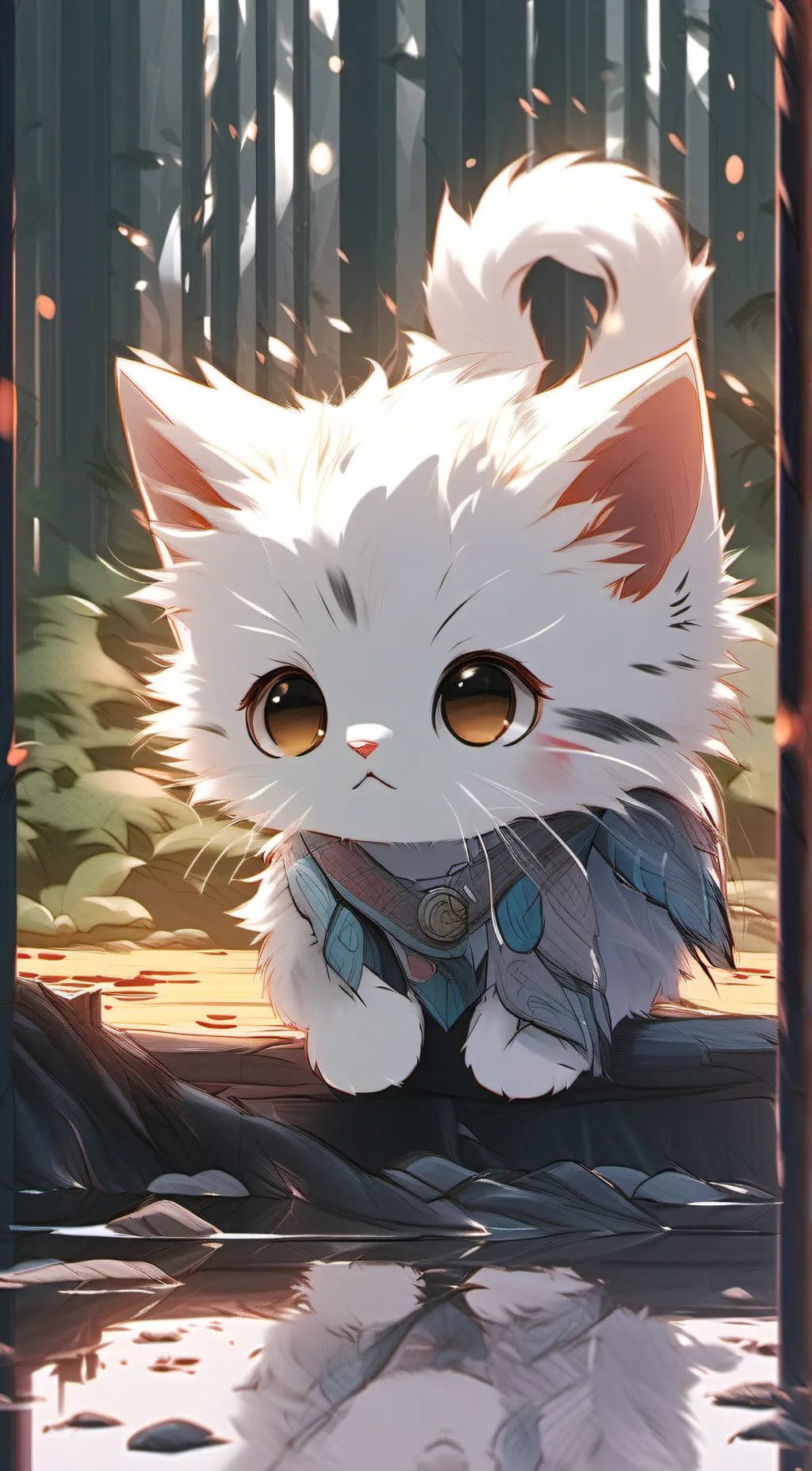 ai character: cherry background