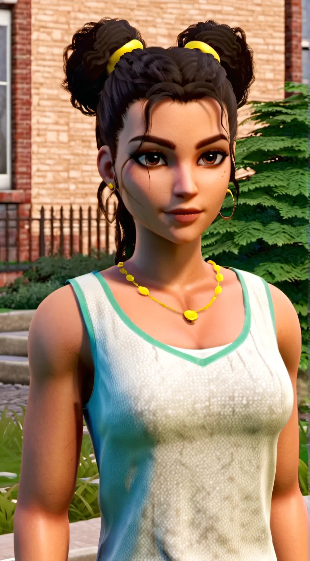 ai character: LEAH HAGS  background