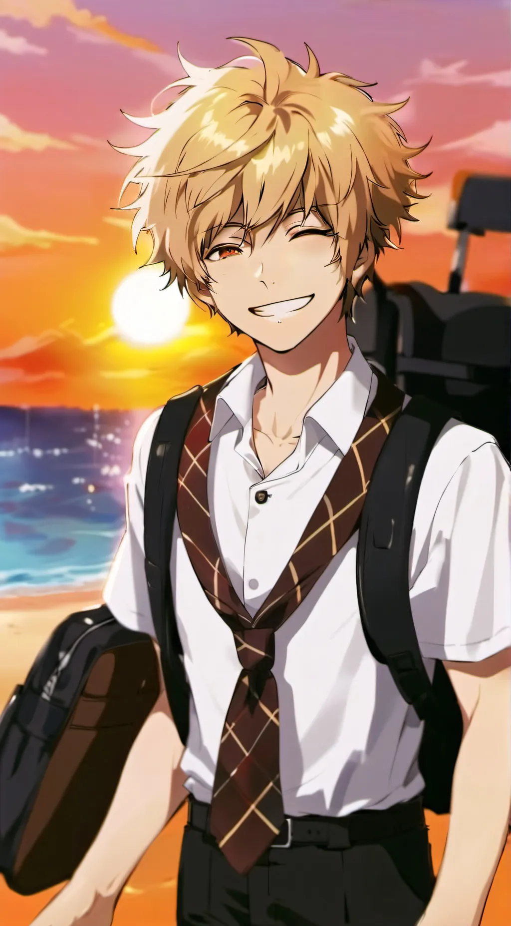 ai character: Bakugo-Deku Swap background