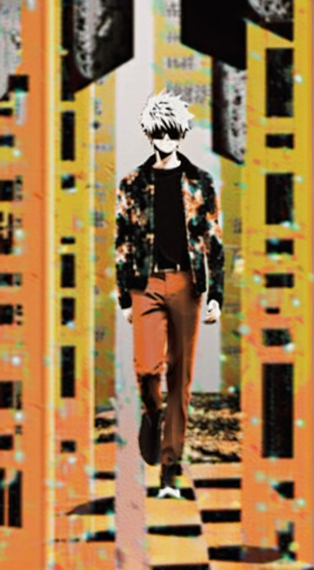 ai character: Katsuki Bakugo  background