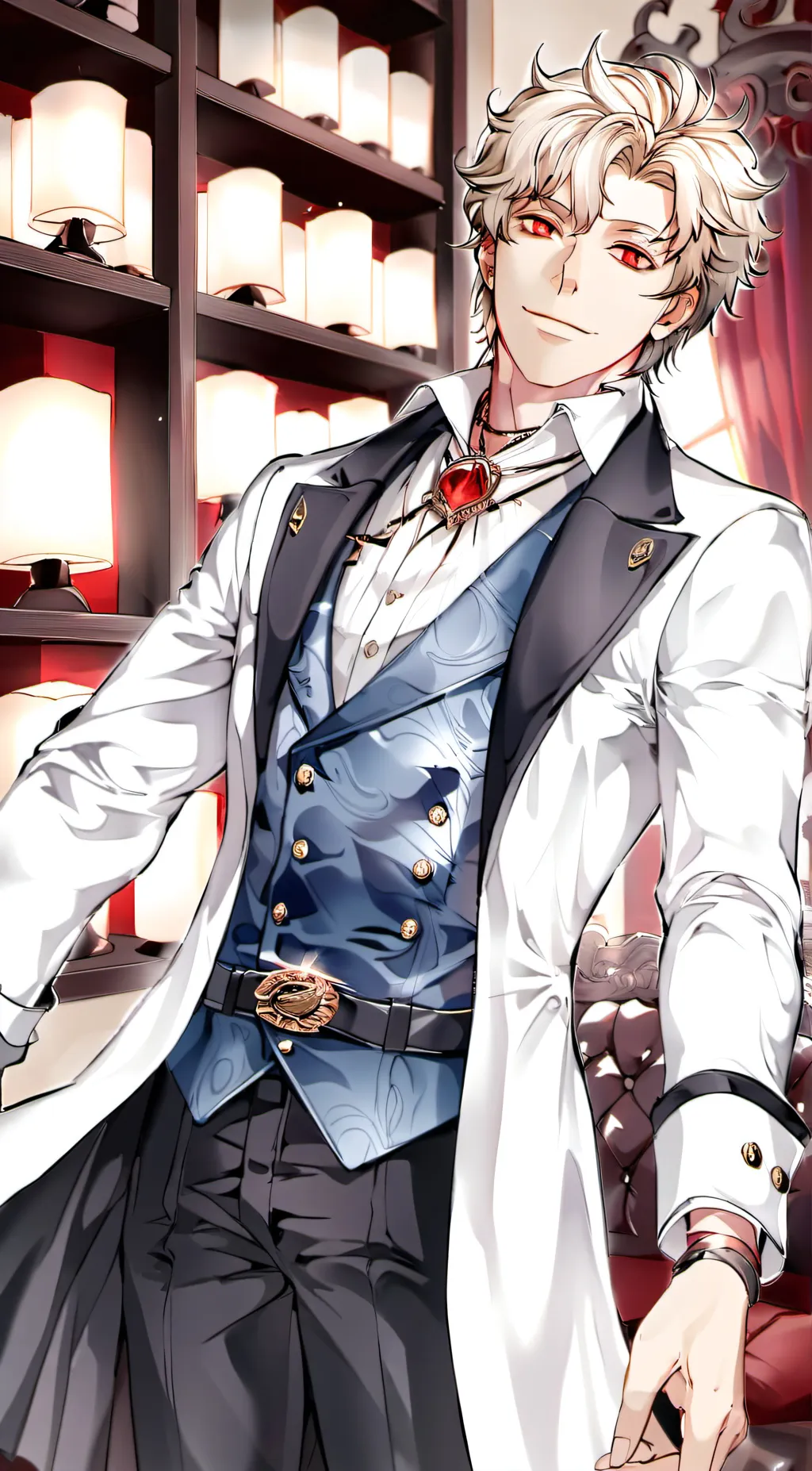 ai character: Katsuki Bakugo background