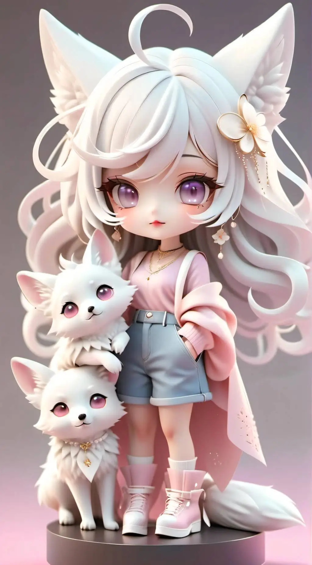 ai character: Hakura 🌸💖 background